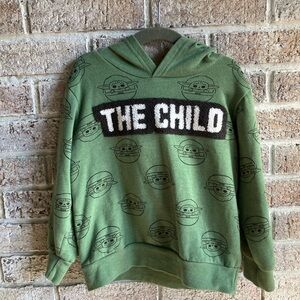 Star Wars Green Hoodie with 'The Child' Graphic kids size 5